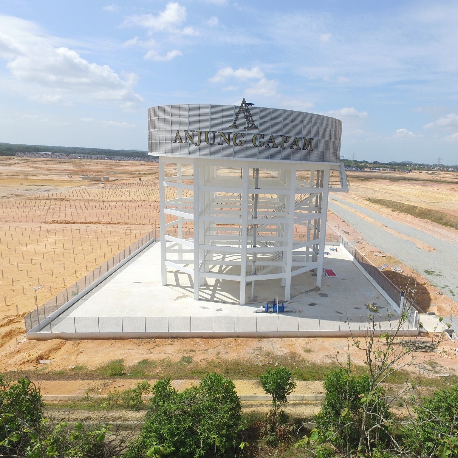 To construct elevated water tank no: 1 at Taman Anjung Gapam, Melaka